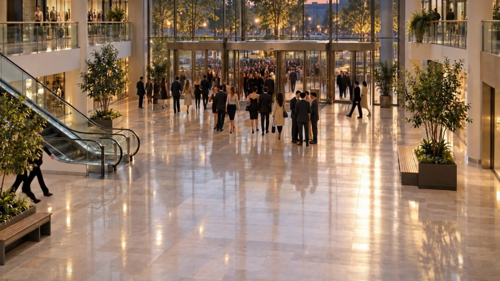 Retail & venues: imagined everyday scene